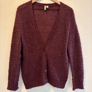 Frenchi Deep Maroon Cardigan